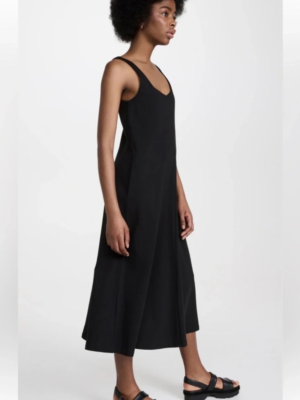 Vince Sleeveless Trapeze Dress Black Size XS